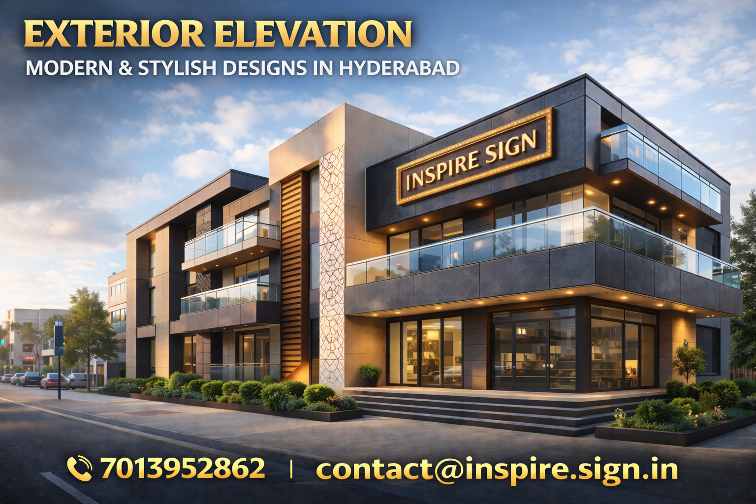 ACP Cladding & Front Elevation Designers in Hyderabad